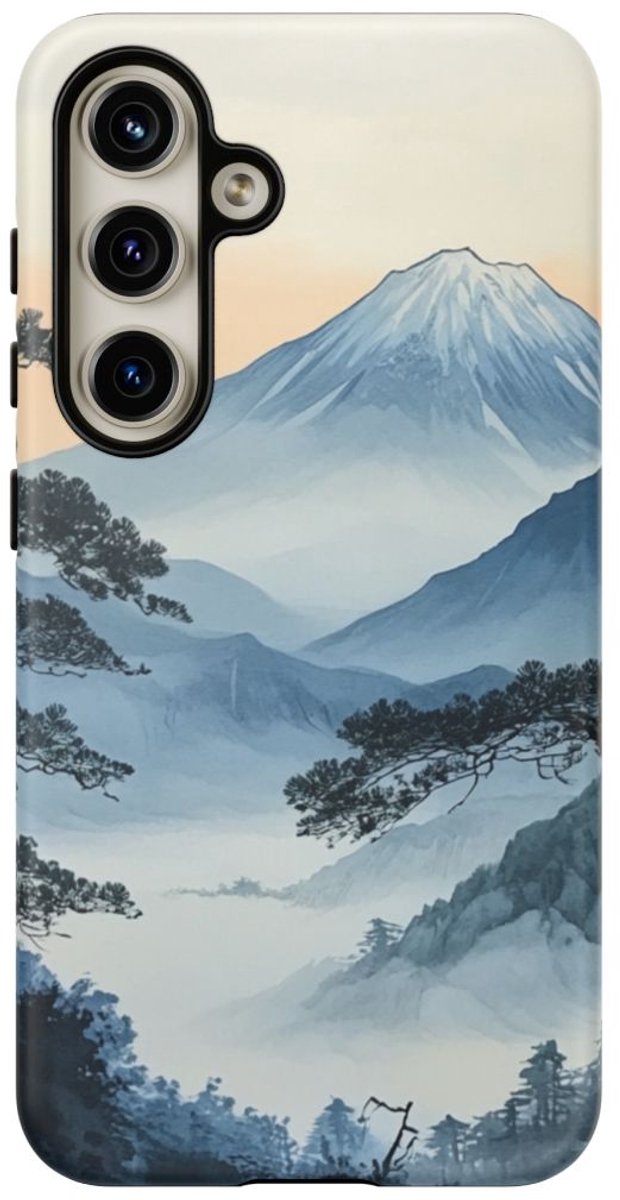 Traditioneel Japanse Berglandschap – Telefoonhoesje Geschikt voor Galaxy S24