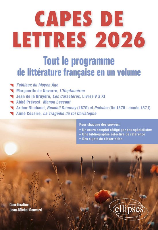 CAPES de Lettres 2026 - Tout le programme de littérature fr ... - cover