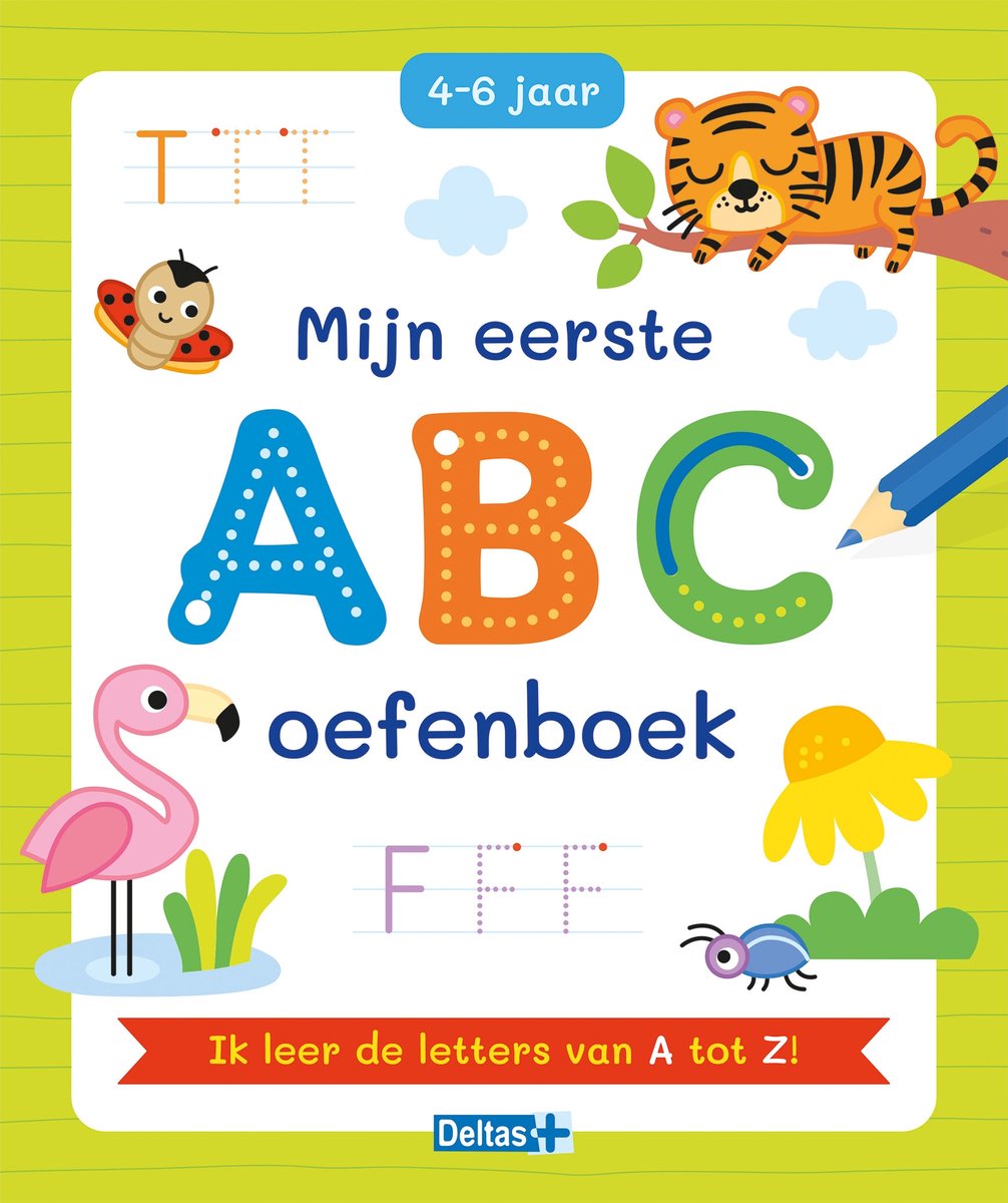 Omslag van Deltas Mijn eerste ABC oefenboek 4-6 j.