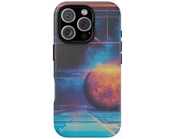 Abstracte Ruimtekunst met Geometrische Vormen – Telefoonhoesje Geschikt voor iPhone 12