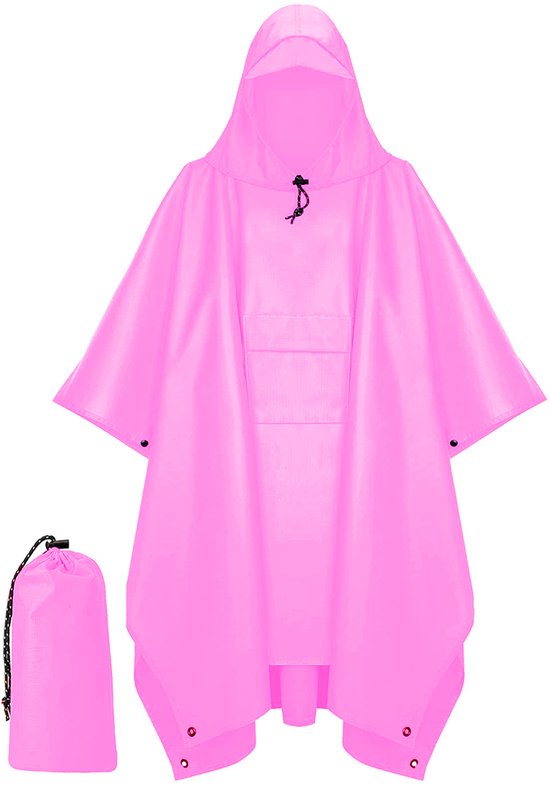 Jubi® Regenponcho voor kinderen, 100% gerecycled polyester, waterdicht, licht en ademend, winddicht, milieuvriendelijk, ideaal voor outdoor- avonturen, wandelen, kamperen en school, roze, 9-12 Jaar Jubi® Regenponcho voor kinderen, 100% gerecycled polyester, waterdicht, licht en ademend, winddicht, milieuvriendelijk, ideaal voor outdoor- avonturen, wandelen, kamperen en school, roze, 9-12 Jaar