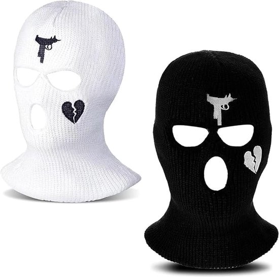 NITAIUN 3 stuks bivakmuts, skimasker, balaclava, motormasker, zacht en ademend, uniseks, dun, elastische stof, ademend, winddicht, voor sport, fietsen en outdoor-activiteiten, uniseks, 3 stuks., Eén