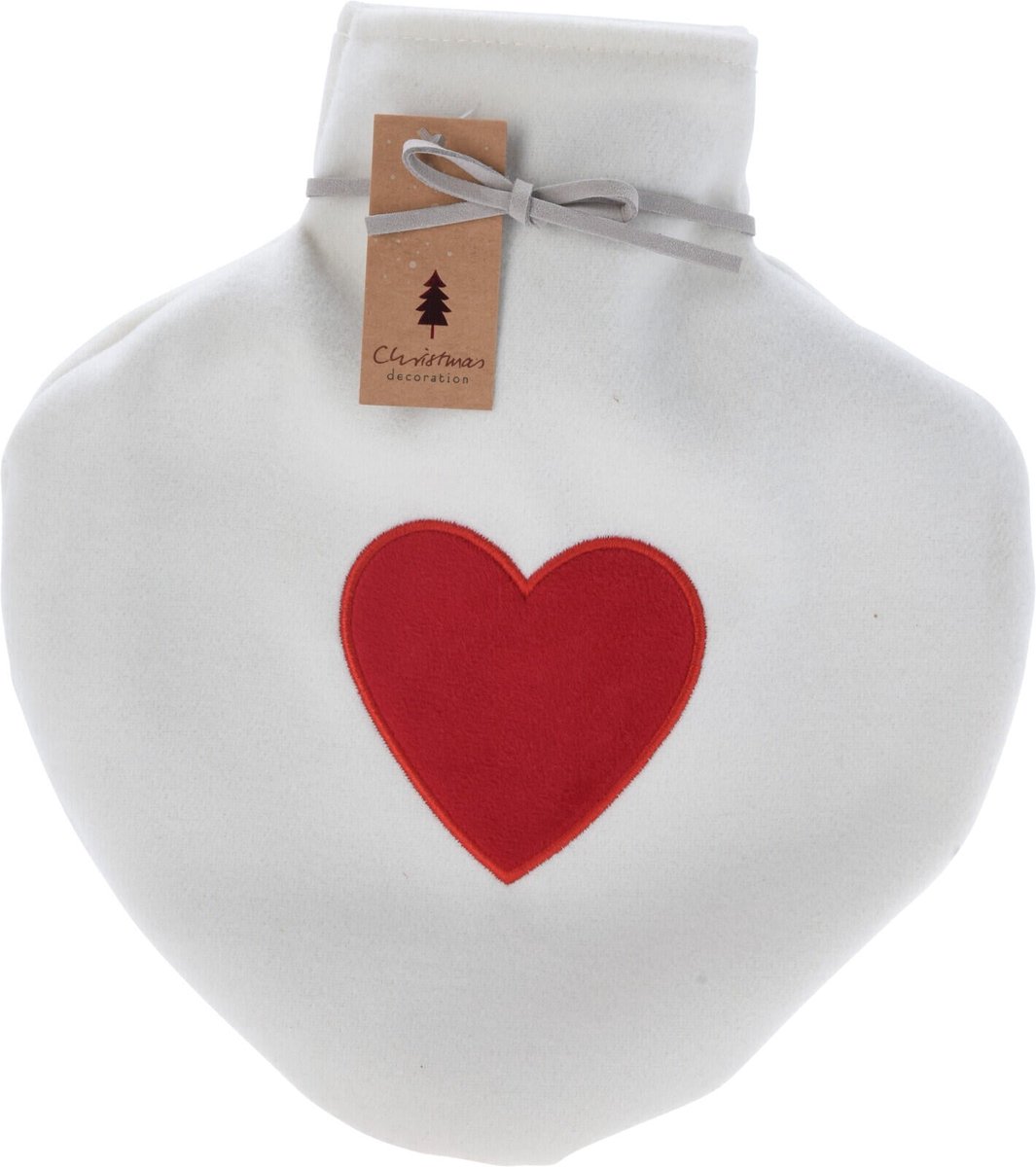 Home & Styling Warmwaterkruik Hartje - 0,85L - 26cm - Wit