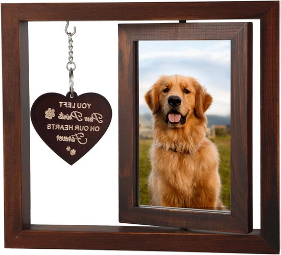 PRESSINART Hond huisdier urn houten huisdier herdenking doos hond bloem PRESSINART Hond huisdier urn houten huisdier herdenking doos hond bloem