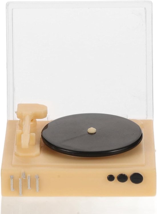 Beaupretty Miniatuur Retro Phonograph Vintage Mini Record Player