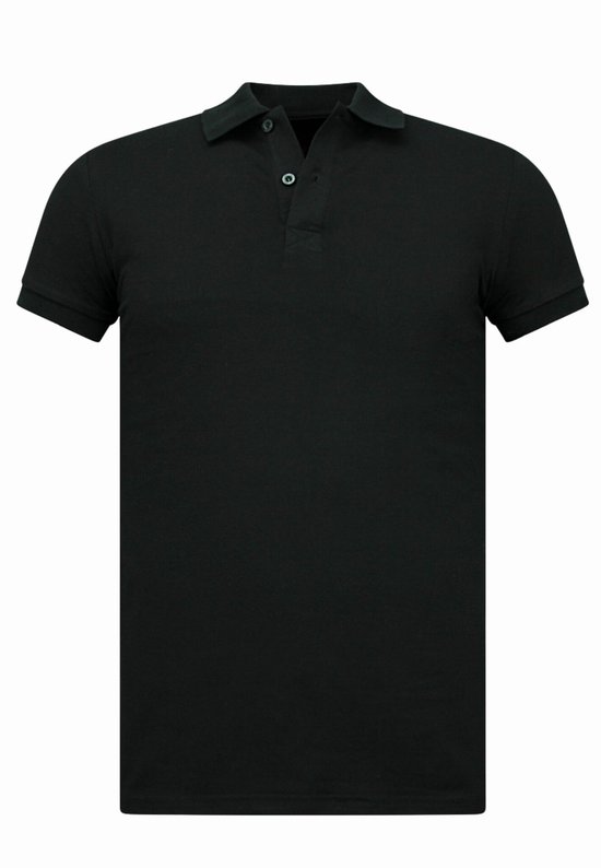 Polo Shirt Heren - Heren Poloshirts Korte Mouw - Polo Heren Slim Fit - A150 - Zwart