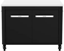 Cozze® Outdoor Kitchen - Buitenkeuken Module - RVS Werkblad - BBQ Werktafel - Laag model voor plancha of grill