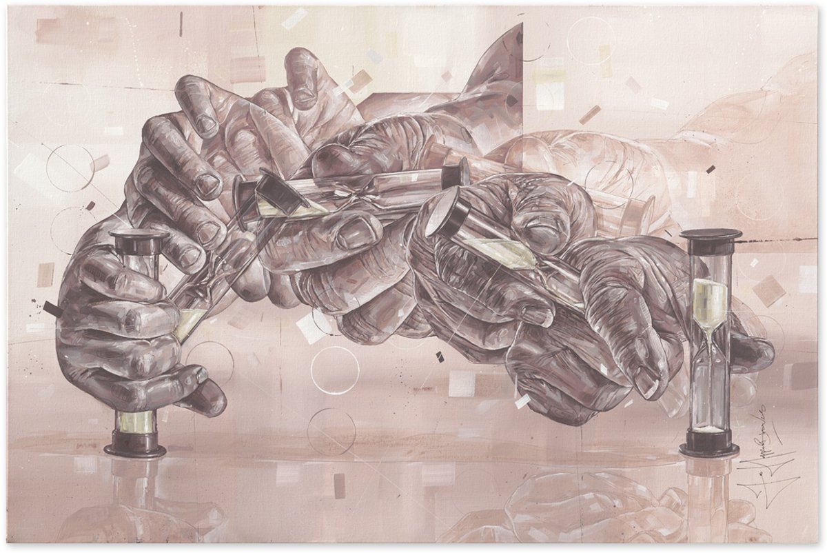 Vergankelijkheid poster 90x60cm (reproductie van schilderij)