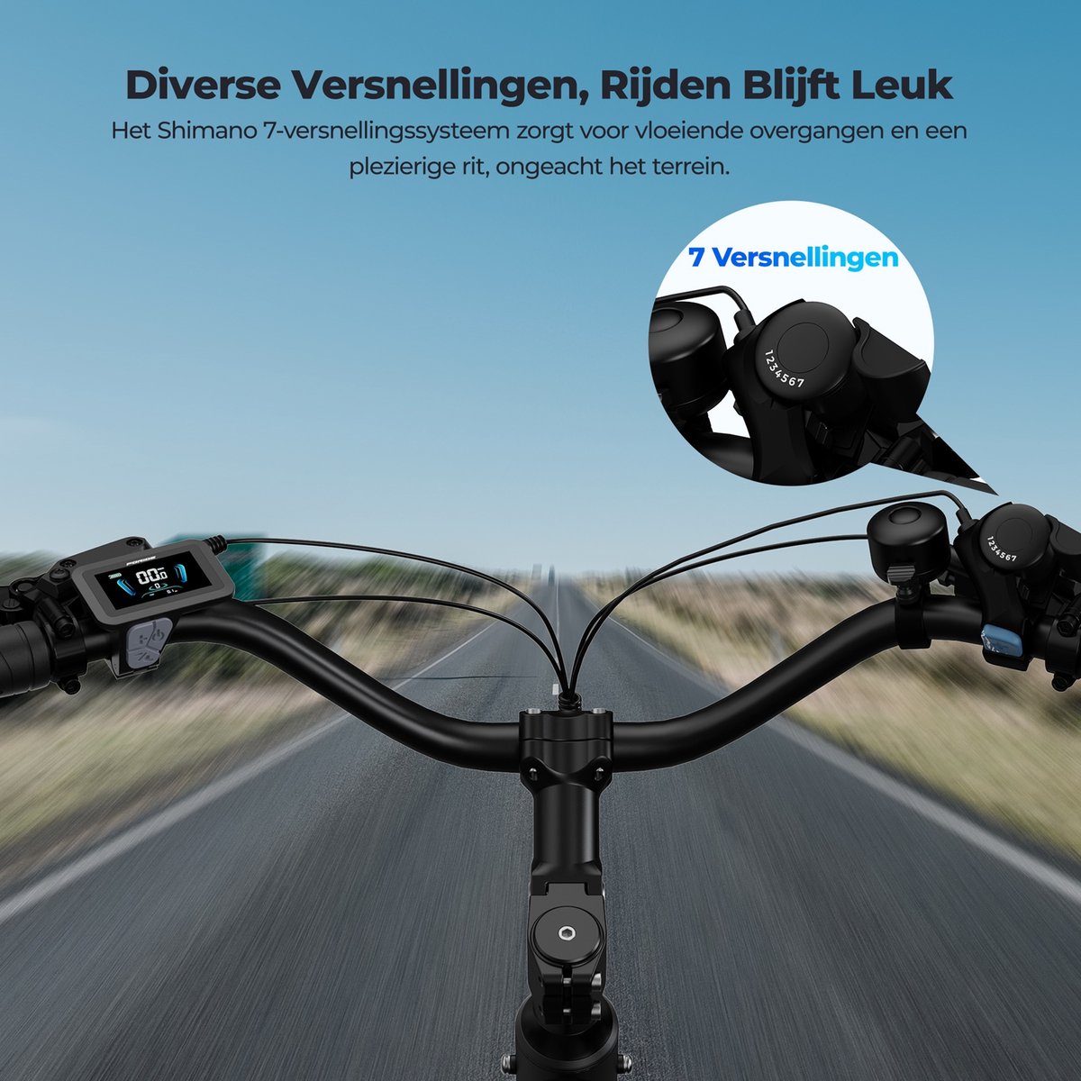 FORIDE Urbano 2 elektrische fiets - e-bike met middenmotor - 36V13Ah – foto 5