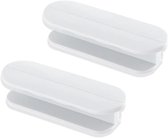 Lot de 2 poignées de porte autocollantes - Poignées de placard - Boutons de porte de balcon - Plastique - Poignées de meubles autocollantes pour fenêtres - Portes en verre - Tiroirs - Blanc - Contenu HTML - Mots-clés.