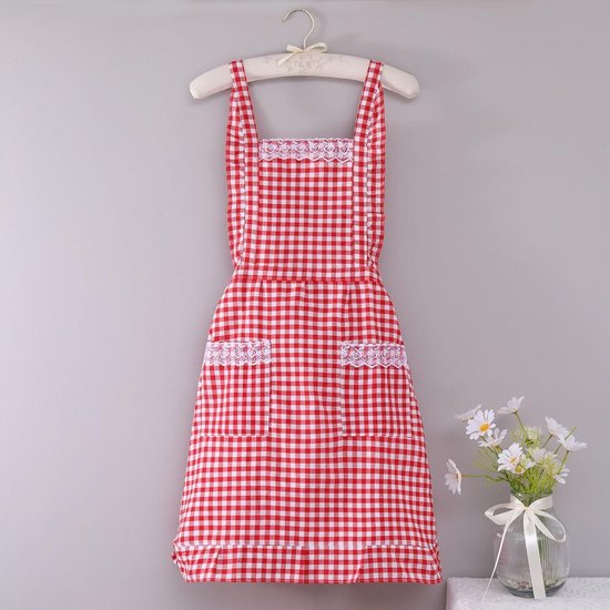 SSB Chef schort voor mannen en vrouwen, katoenen canvas keuken kookschort met zakken, kruis rug schort met verstelbare bandjes, BBQ slager barman tool schorten C 66x76cm (26x30inch