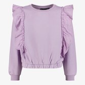 TwoDay meisjes sweater met ruches lila - Maat 170