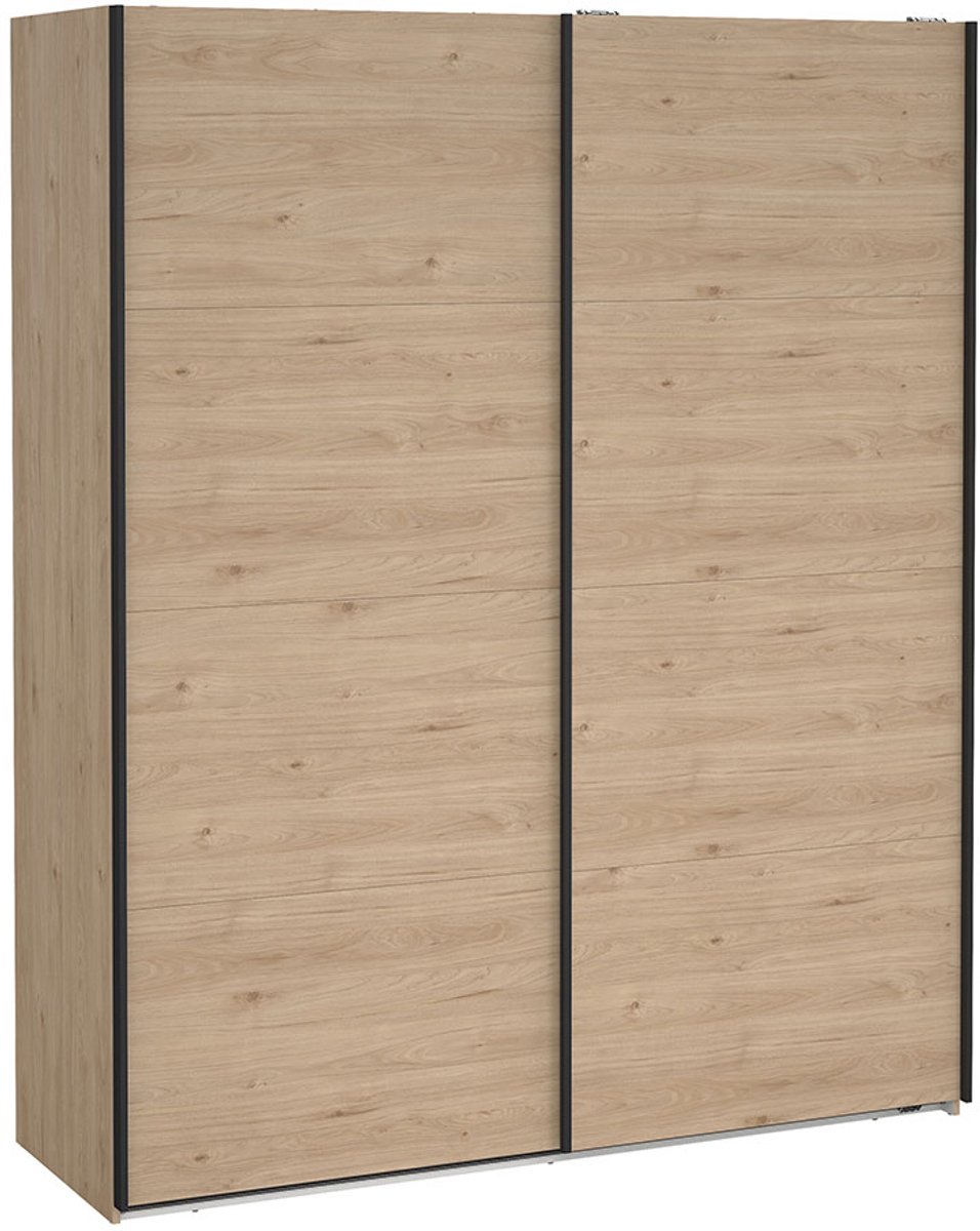 Bergamo schuifdeurkast 2 deuren 180x220cm eikdecor.