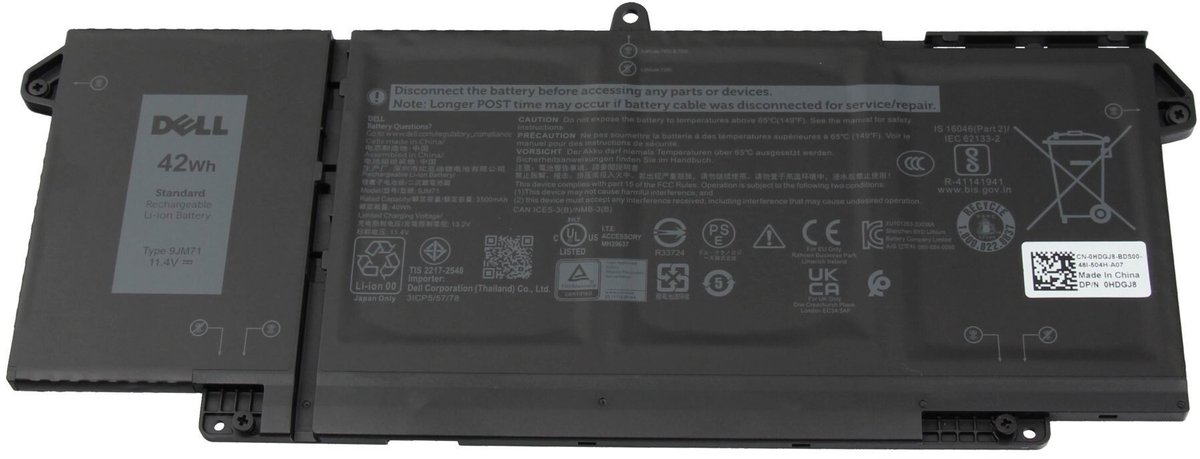 Dell CPL-HDGJ8 Batterij - 42Wh