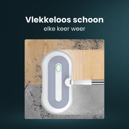 Draadloze Elektrische Dweil voor Harde Vloeren, Spinmop met Waternevel, Reinigt Moeiteloos Hardhouten Vloeren met Krachtige Prestaties en Gemakkelijke Mobiliteit (EU-stekker Draadloze Elektrische Dweil voor Harde Vloeren, Spinmop met Waternevel, Reinigt Moeiteloos Hardhouten Vloeren met Krachtige Prestaties en Gemakkelijke Mobiliteit (EU-stekker