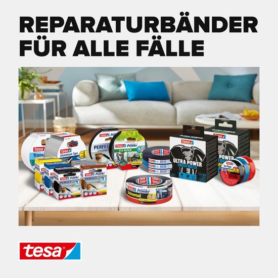 Tesa extra Power Universal tape - Zwart - 50 m x 50 mm | bol
