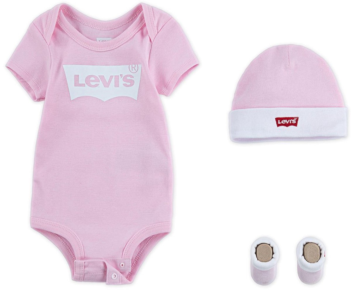 Levi´s ® Kids Classic Batwing Korte Mouw Set 0-6 Months Jongens Fairy Tale
