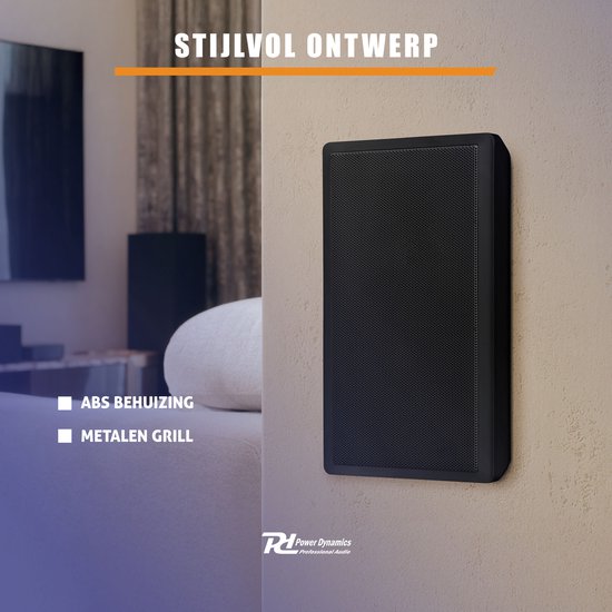 Power Dynamics WSF30B Flatpanel speaker set - Platte Hi-Fi muurspeakers - 100V - 5.25 inch - Zwart van Power Dynamics — afbeelding 3