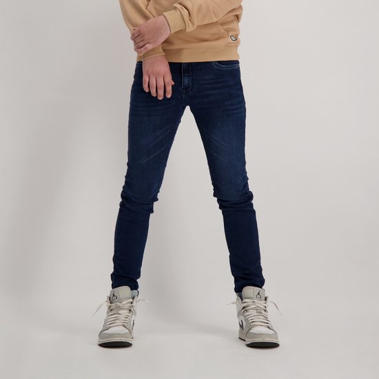 Cars Jeans Jongens Jog Jeans BURGO slim fit - Dark Used - Maat 152