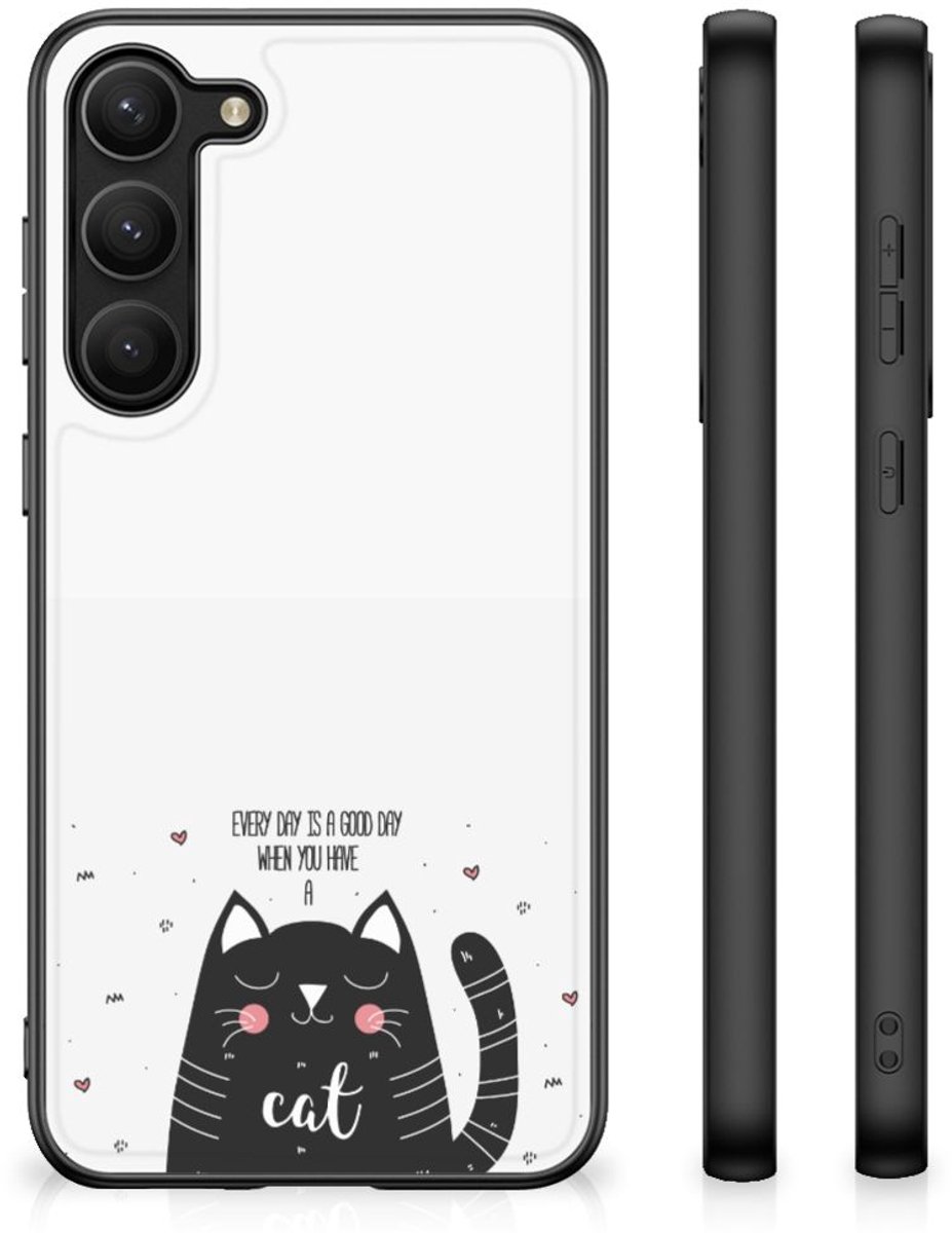 Samsung Galaxy S23 Plus Hoesje Cat Good Day