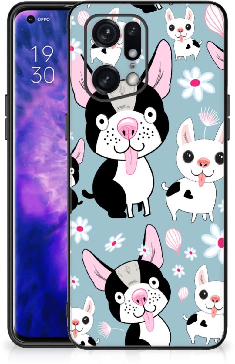 OPPO Find X5 Pro Dierenprint Telefoonhoesje Hondjes
