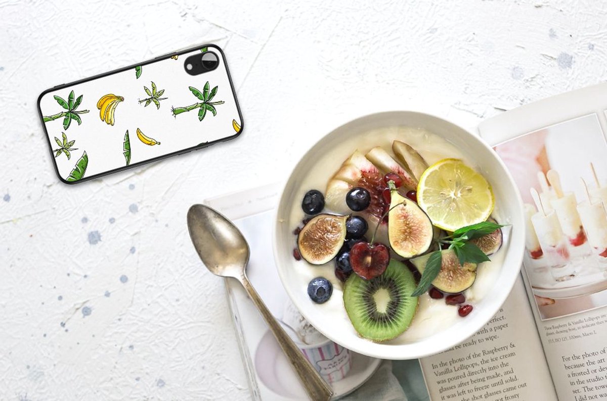 Apple iPhone XR Bloemen Hoesje Banana Tree