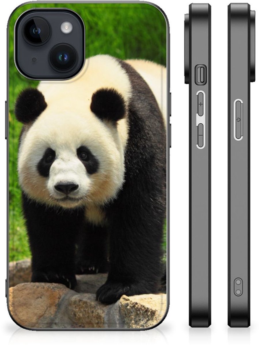 Back Cover voor iPhone 15 Plus Dierenprint Telefoonhoesje Panda