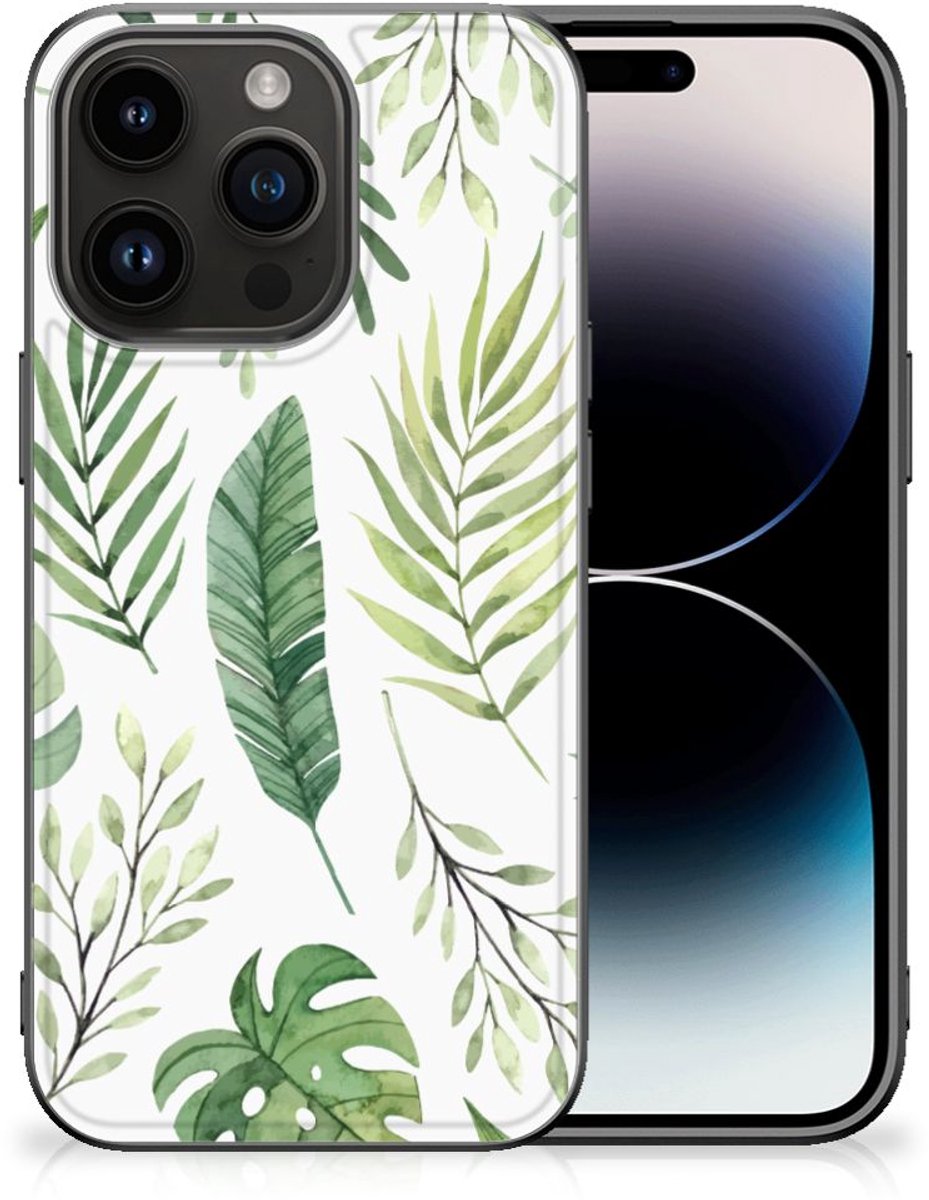 iPhone 15 Pro Bloemen Hoesje Leaves