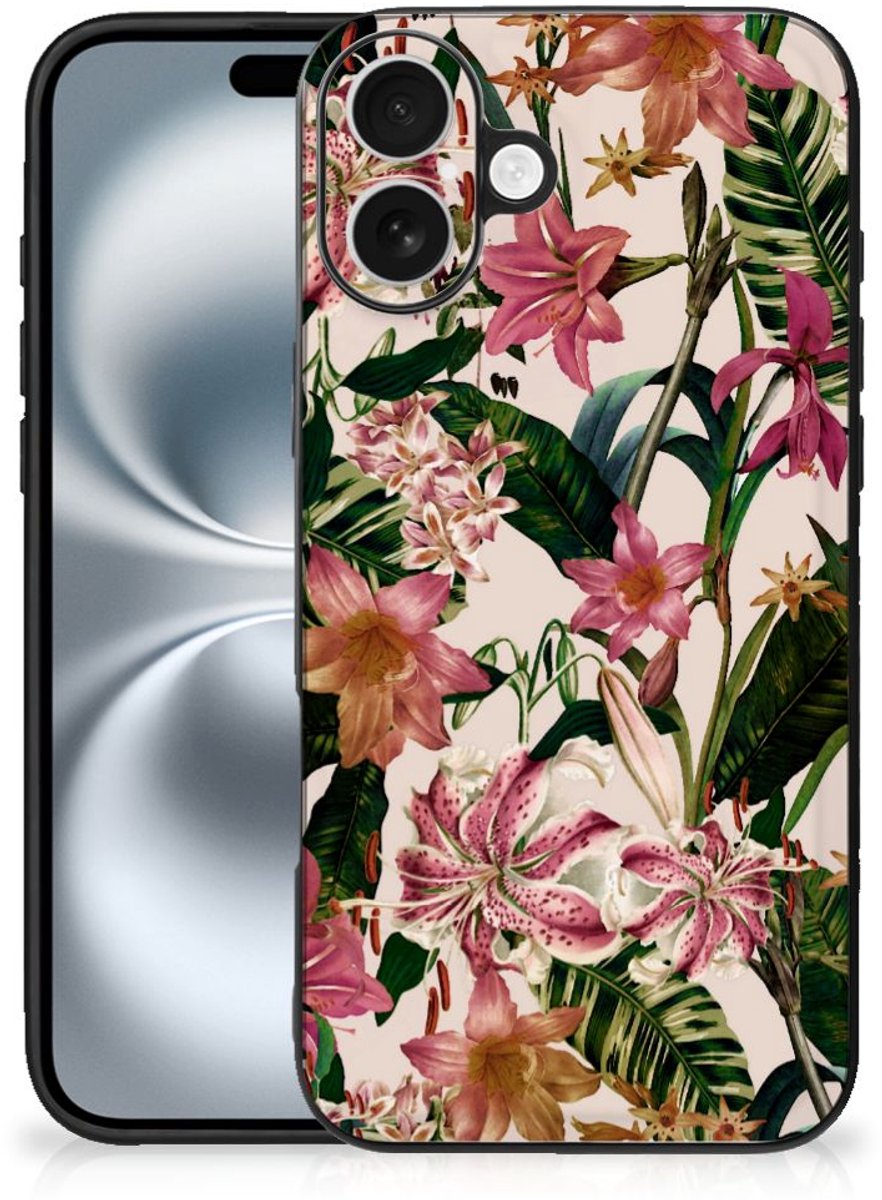 iPhone 16 Plus Bloemen Hoesje Flowers