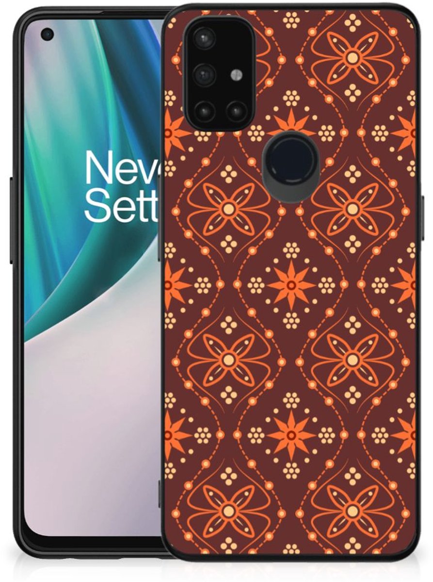 OnePlus Nord N10 5G Back Case Batik Brown