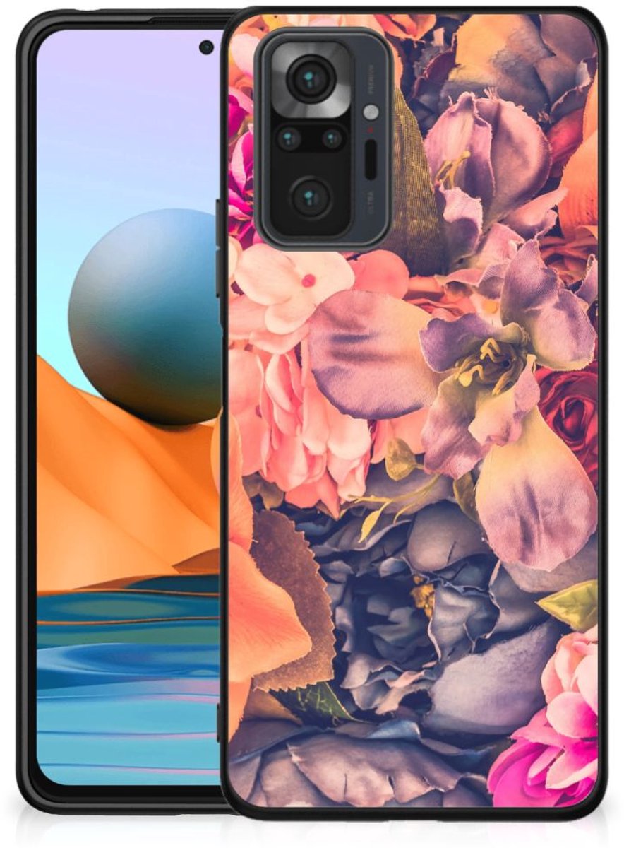 Xiaomi Redmi Note 10 Pro Bloemen Hoesje Bosje Bloemen