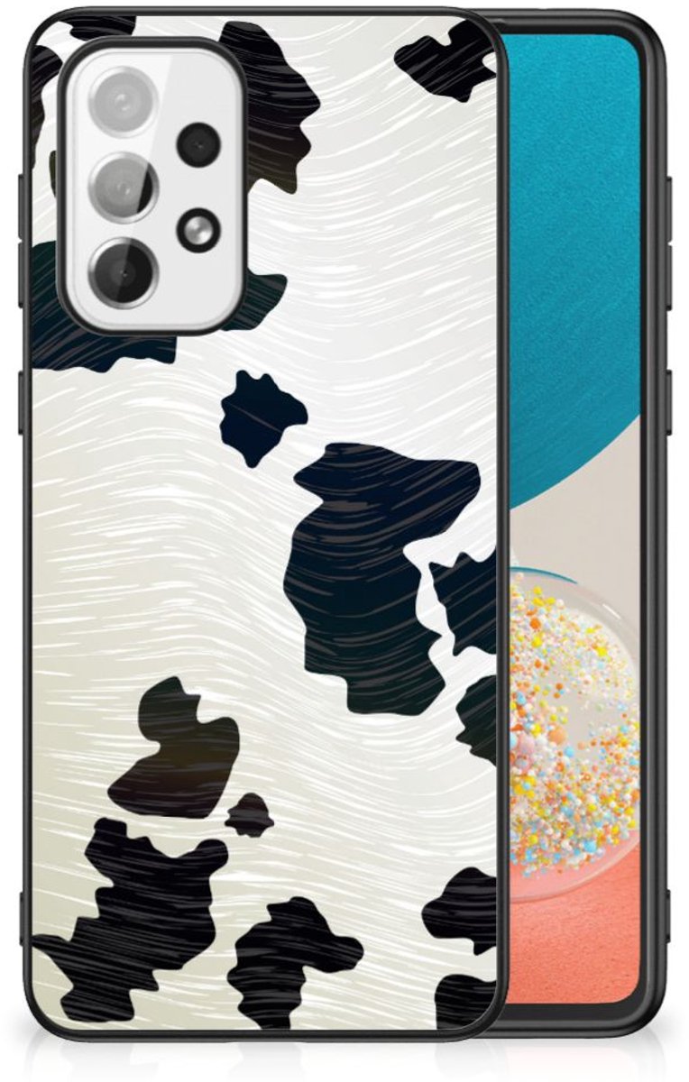 Samsung Galaxy A73 Dierenprint Telefoonhoesje Koeienvlekken