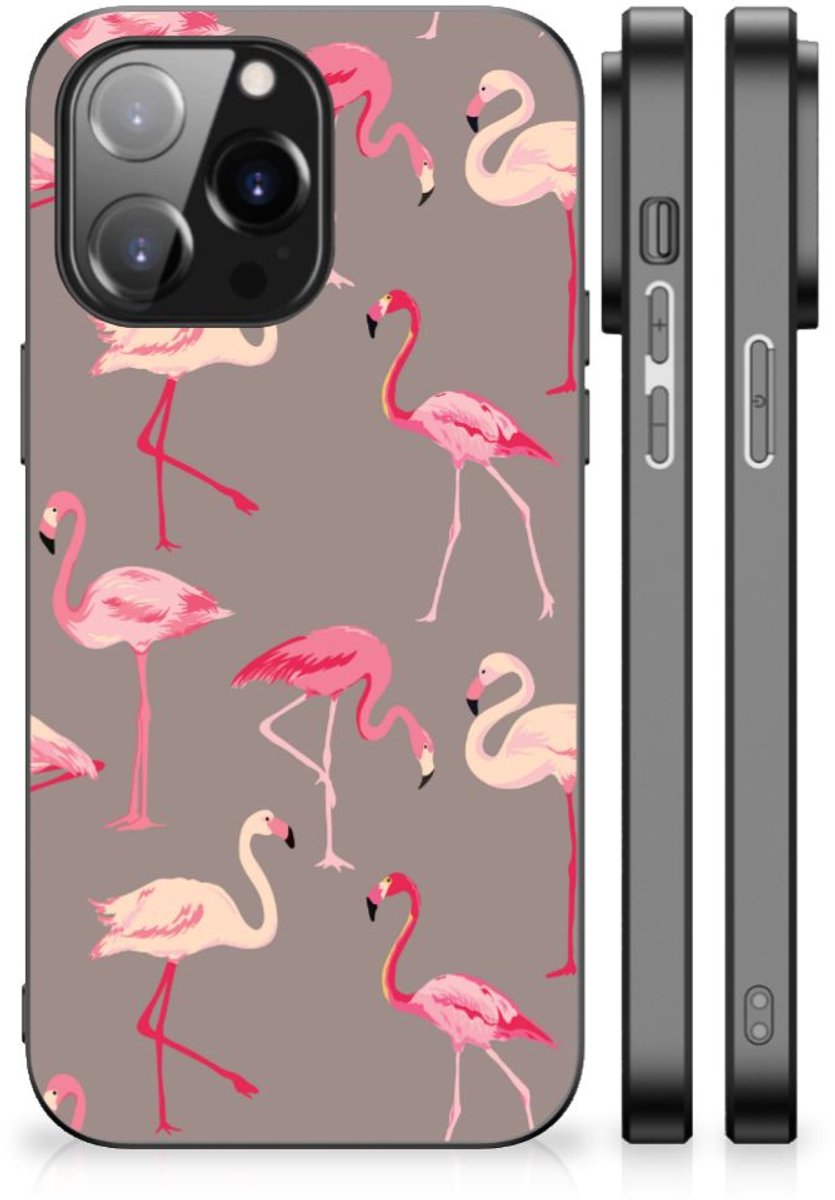 iPhone 14 Pro Max Dierenprint Telefoonhoesje Flamingo