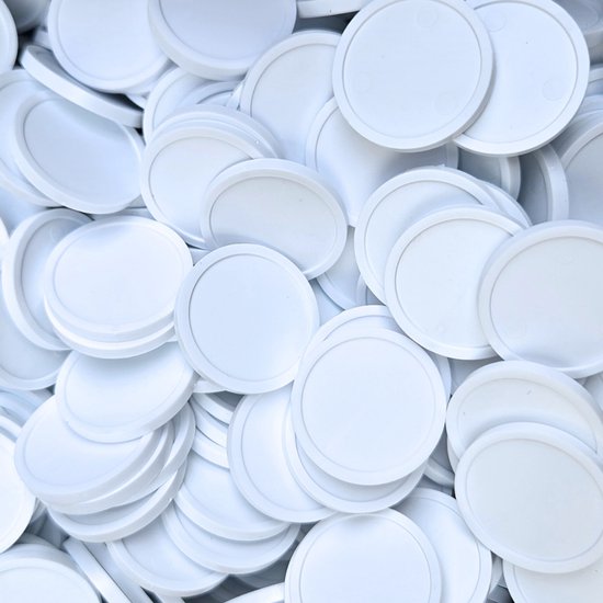 CombiCraft Winkelwagenmunt - Kunststof munt voor winkelwagen - 100 stuks