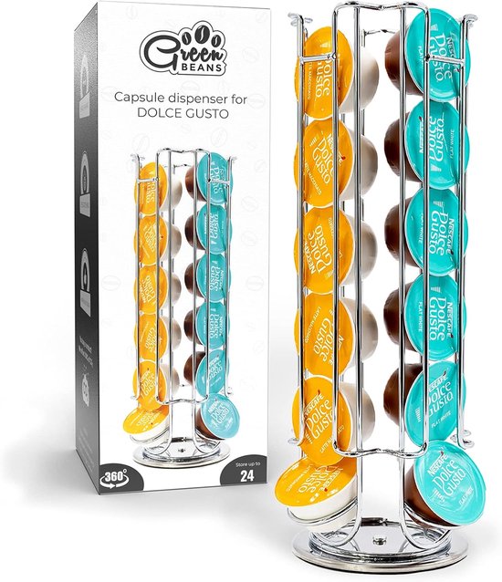 4goodz Capsulehouder Nespresso Draaibaar Bamboe - 32 cups 4goodz Capsulehouder Nespresso Draaibaar Bamboe - 32 cups