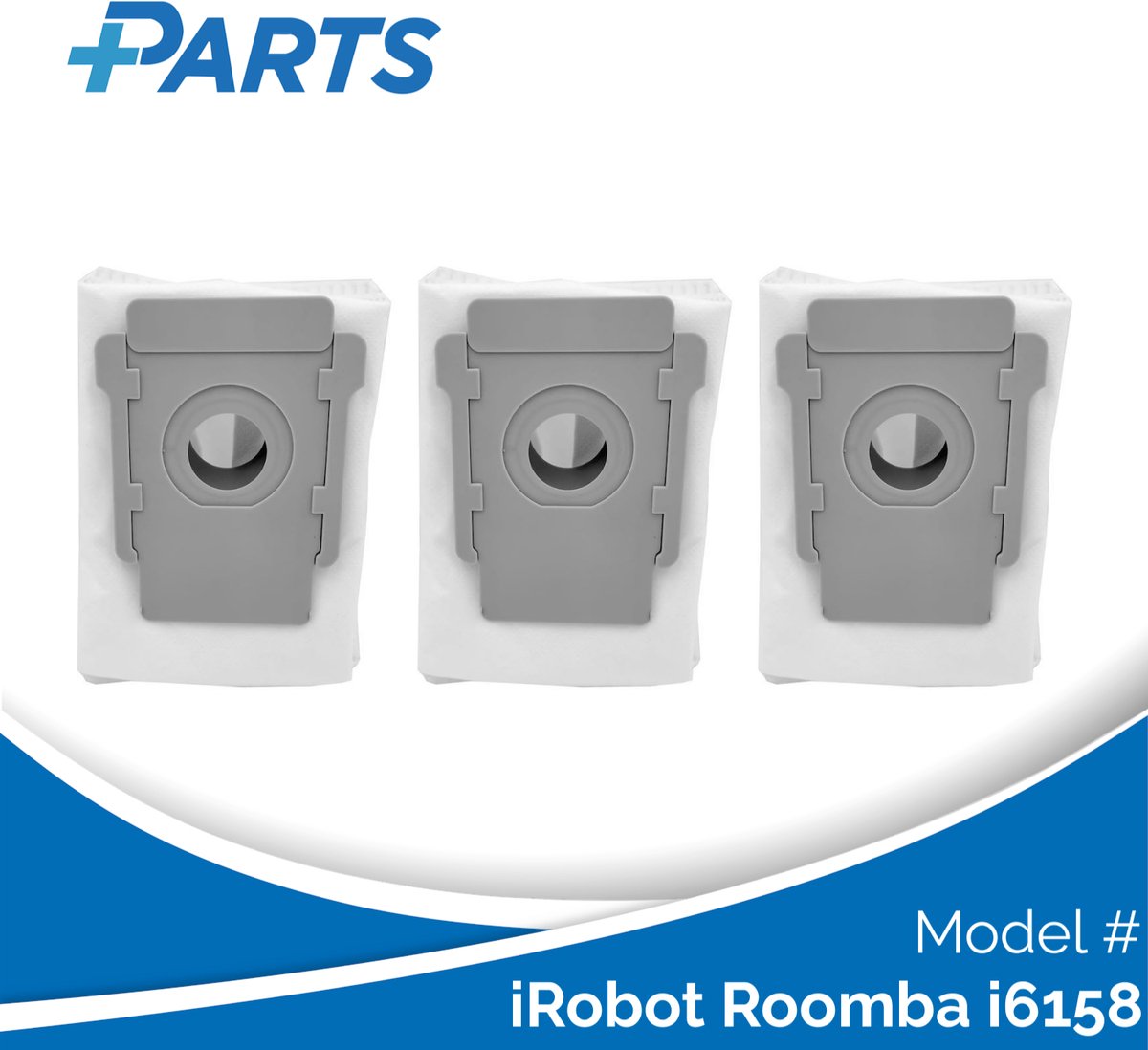 Plus.Parts iRobot Roomba i6158 Stofzakken (3 Stuks, Plus.Parts® alternatief voor 4626194 / 4640235) Overig