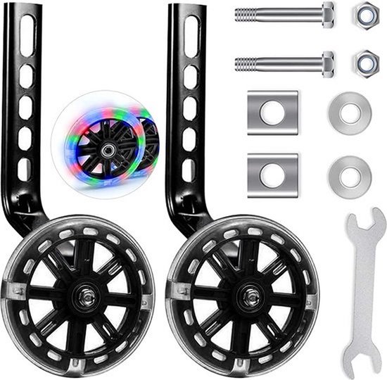 Knaak zijwieltjes – zwart – 12 t/m 20 inch