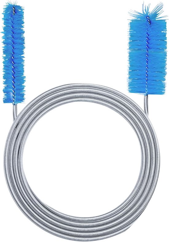 Brosse de nettoyage pour aquarium - Double tête flexible - 155 cm