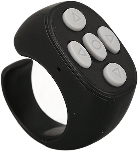Bluetooth Pagina-omdraaier – Draagbare Ring-afstandsbediening Met 3 Knoppen Voor App-bediening, Compatibel Met IOS, Android En Harmony OS