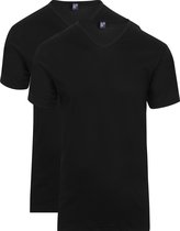 T-shirt pour homme à col en V noir Alan Red Vermont - Paquet de 2 - XL