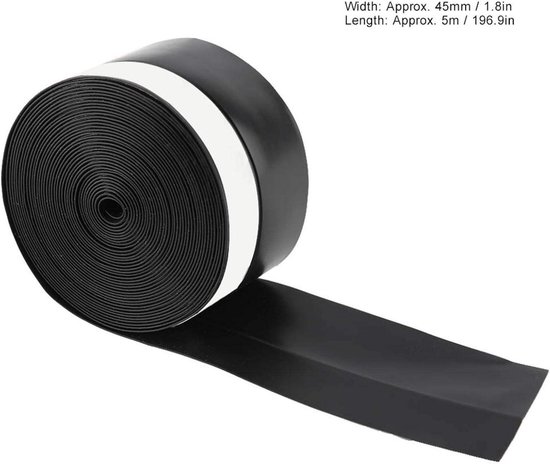 Tochtstrip voor deur, zelfklevend, 4,5 x 10 m, transparante siliconen afdichtingstape, multifunctionele siliconen strips, tochtstopper, geluidsdicht, voor deur en ramen
