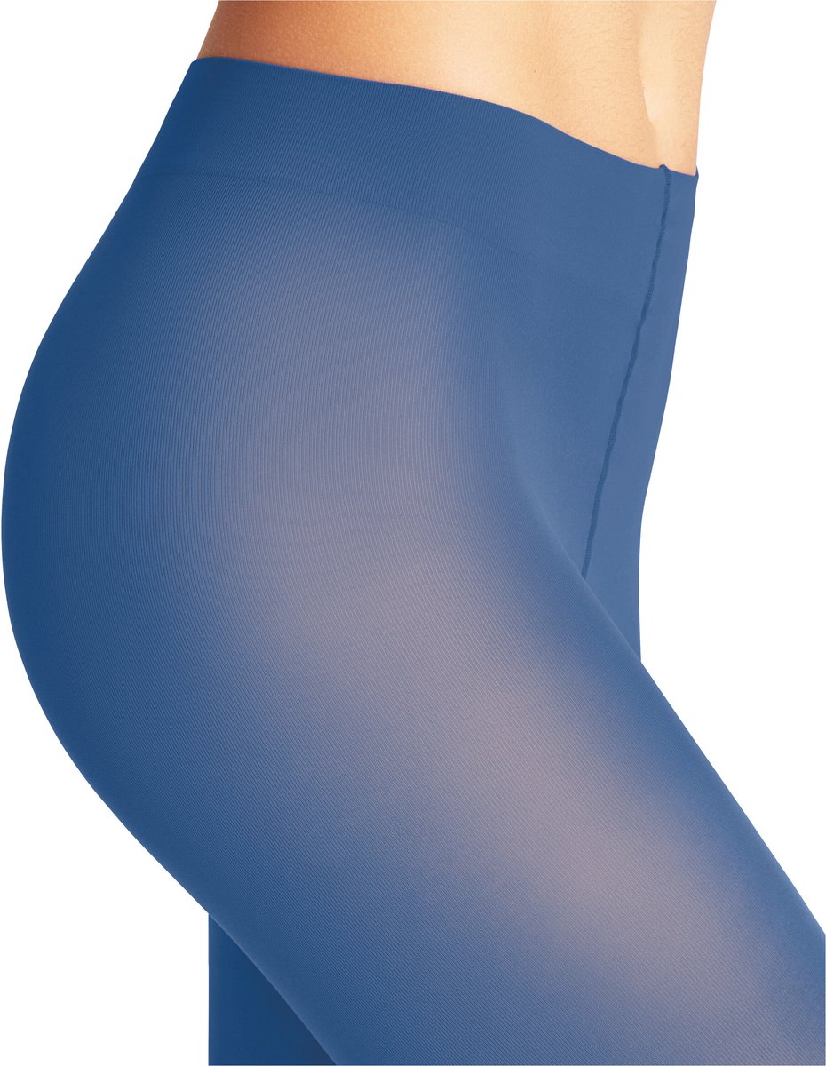 FALKE Pure Matt eenkleurig materiaal ondoorzichtig 50 DEN panty dames blauw - maat S-M