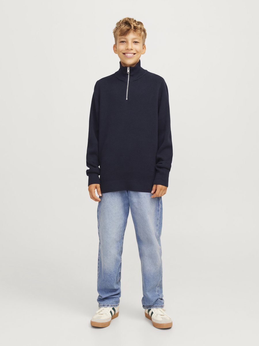 JACK&JONES - JPRBLAMILANO STITCH KNIT HALF ZIP JNR - Jongens - Truien