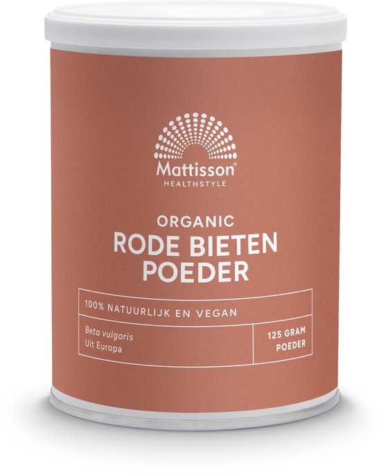 Mattisson - Biologische Rode Bieten Poeder - Vegan - 125 Gram