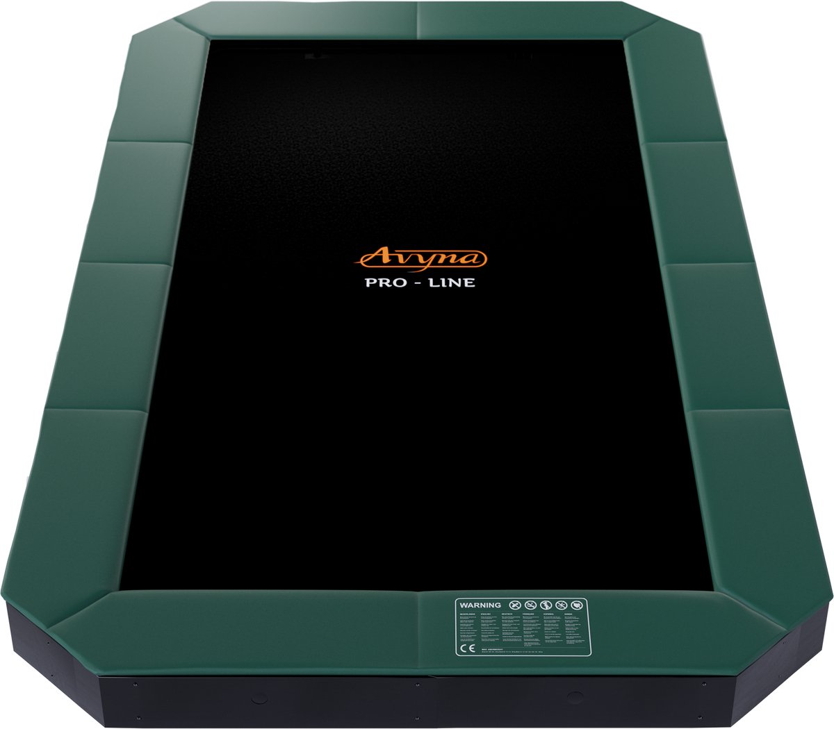 Avyna FlatLevel Trampoline 520x305 cm – Rechthoekig – Inclusief Veiligheidsnet – Groen – Groot formaat