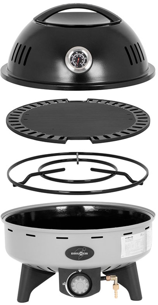 Brunner Gas Barbeque Devil BBQruiser HT - 30 mbar - Camping BBQ - Compact - Gemakkelijk te vervoeren van Brunner — afbeelding 3