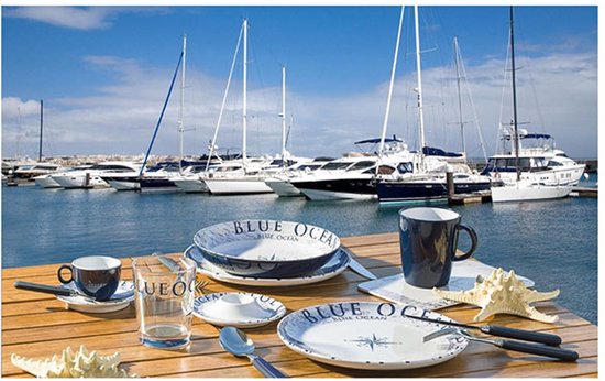 Brunner - Camping Serviesset - Blue Ocean - All Inclusive - 36 delig - Melamine - Vaatwasserbestendig - BPA-vrij — afbeelding 5