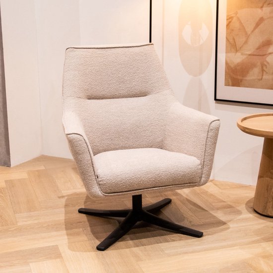 DOK 2 Essentials Tod Fauteuil - Naturel - Stof - One Size - - - Draaibaar - Met Armleuning