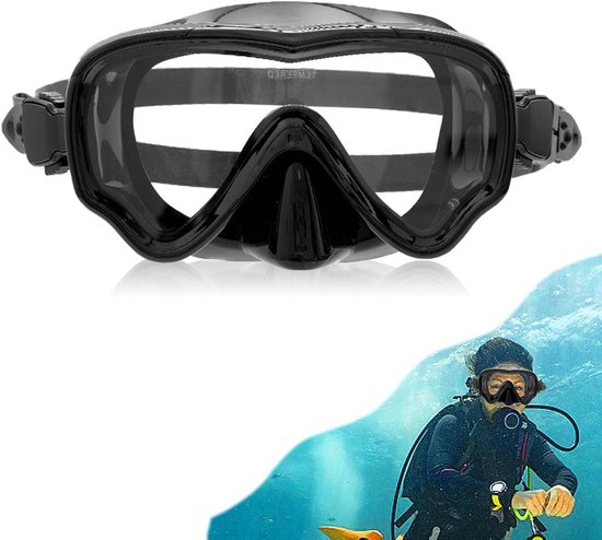 Stylebest Duikmasker Voor Volwassenen – Gehard Glas, Antimist Neusklep, Siliconen Rand – Lichtgewicht Voor Snorkelen En Zwemmen