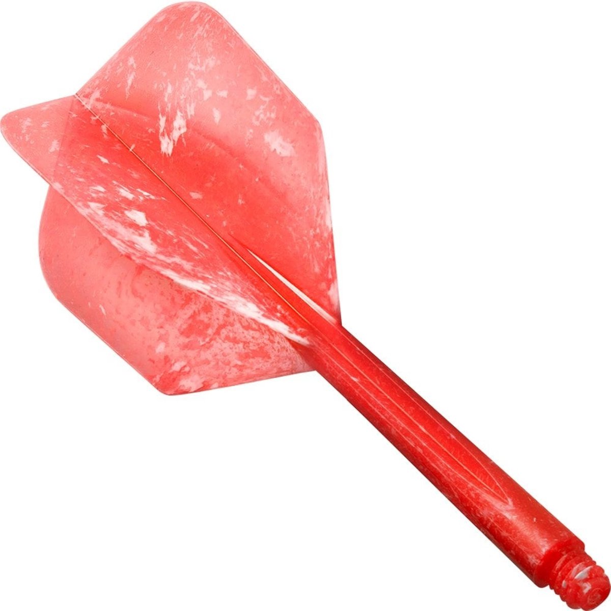 Condor Zero Stress Flight System - Small Marble Red - Dart Flights Medium